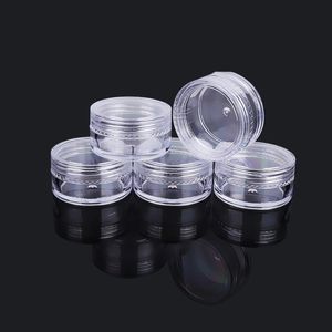 10G/10ML Mini Cosmetische Lege Pot Ongeveer 38 x 21MM Reisformaat Plastic Doorzichtige Pot Gezichtscrème Monsterfles Oogschaduw Make-up Lippenbalsemcontainer