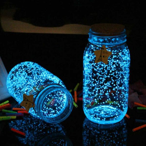 10g Party DIY Fluorescent Super lumineux Particules Glow Pigment Bright Gravel Noctilucent Sand Glowing in the Dark Sand Powder ZC776