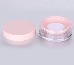 10G Plastic Lege Poeder Case Gezicht Poeder Makeup Jar Travel Kit Blusher Cosmetische Make Containers met Sifter Powder Puff and Lids SN848