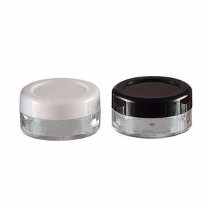 10g kleine lege doorzichtige plastic cosmetische pot monster display container verpakking, ronde pot schroefdop deksel, Mini PS tin F20172662 Qordk