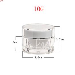 Bouteille de crème ronde en plastique à fond épais 10G, emballage pour les yeux/masque 10CC, récipient cosmétique vide (30 PC/Lot) quantité élevée