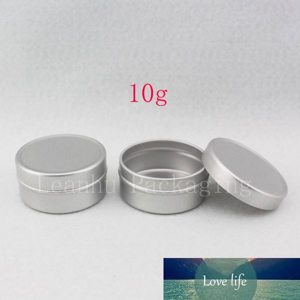 10g X 200 Échantillon Vide Récipient De Crème Cosmétique En Aluminium, Pots De Baume À Lèvres, Pot De Bouteille De Parfum Solide Conteneurs De Stockage En Étain Pot