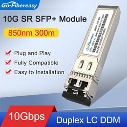 Module SFP 10 Go Multimode 10gbase-SR 850 Nm Dual LC compatible avec Ubiquiti / Mikrotik / Cisco SFP-10G-SR Fiber Optical Transmetteur