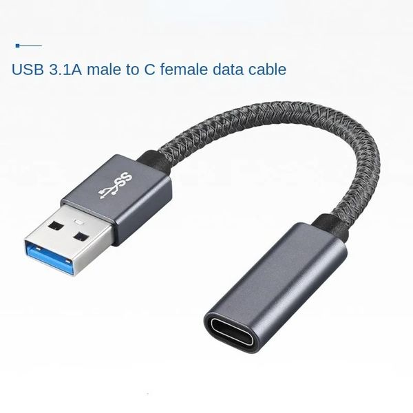 10Gbps Gen 2 USB C Femenino a USB 3.0 Adaptador de cable masculino USB 3.1 USB A a Tipo C Adaptador de convertidor de enchufe para iPhone 12 Pro OTG