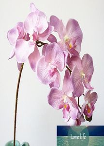 10heads Big Artificial Orchid Flowers European Retro Style Moth Butterfly Orchidés Home Wedding Party Decoration Fake Silk Flores1177854