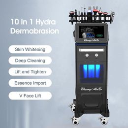 10 en 1 SPA Hydra Dermabrasion Diamond Skin Resurfacing BIO Microcurrent Microdermoabrasion Peeling Tratamiento para el acné