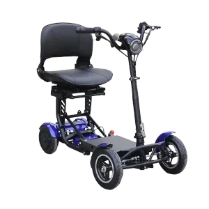 Scooter de movilidad plegable de 10 pulgadas Nuevo estilo 36V500W Motor dual 4 ruedas Scooter eléctrico para el gran reposabrazos de asiento anciano