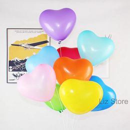 10 inch Hartvormige Latex Ballon Festival Bruiloft Verjaardagsfeestje Decoratie Ballonnen Kerst Halloween Decor Accessoires TH1213