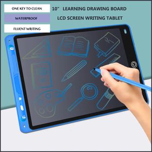 Tablero de dibujo de aprendizaje de 10 pulgadas, tableta de escritura con pantalla LCD, juguetes para niñas y niños, tabletas electrónicas de escritura a mano, BoardPen 240117