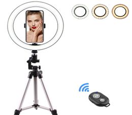 Rovtop – anneau lumineux LED pour caméra et Selfie, 10 pouces, avec support, trépied pour iPhone et support de téléphone pour photographie vidéo, 6218688