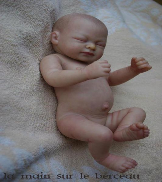 Kit de poupée Reborn de 10 pouces, membres complets, sommeil anatomiquement correct, vinyle en Silicone souple pour bébés, cadeau d'anniversaire de noël, sans tissu 6930412