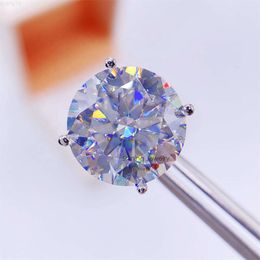 Boucles d'oreilles en or véritable 10k 14k 18k, ensemble de 3 griffes, 16ct, vis à l'arrière, Moissanite, pour hommes