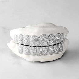 10k 14k 18k plaqué or jaune Vvs Moissanite Grillz port quotidien glacé Grillz Hip Hop dents en or Moissanite Grill