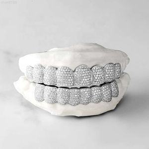 10k 14k 18k plaqué or jaune Vvs Moissanite Grillz port quotidien glacé Grillz Hip Hop dents en or Moissanite Grill