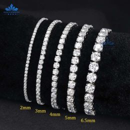 Bijoux en or 10K Bijoux Diamond Tennis Chain CVD HPHT Lab Lab Grown Grown Bracelet pour les femmes