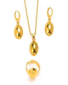 10K Never Broke à nouveau Gold Set Bijoux Perles Round Ball Pendant Collier Rague d'oreilles Ensemble Indien traditionnel Bollywood2259160