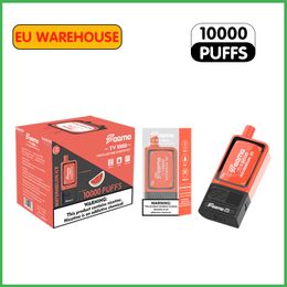 10k bouffées Feemo TV jetable Vape 10000 Puffs bobine de maille de cigarette électronique avec 20 ml de jus avec podbattery séparable EU Warehouse