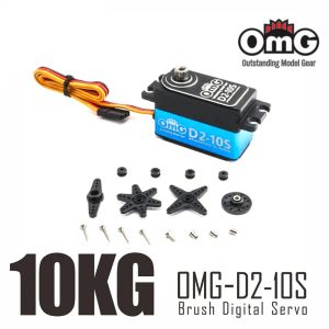 10kg OMG D2-10S Brush Digitale servo Short Metal Gear Low Profile Digital Servo voor RC Drift Flat Sports Car Racing Sports Parts