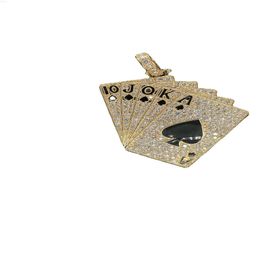 Pendentif Hip Hop en vrai diamant 10 carats clouté de 4,25 ct fabriqué en or de 20 grammes, pendentifs unisexes, vêtements de fête