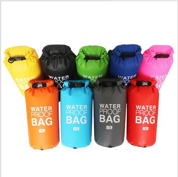 10L sacs de rangement à sec sac de bain flottant sac de rangement de yoga sacs de buggy de rafting sac étanche étanche flottant natation canotage Camping Kit de voyage