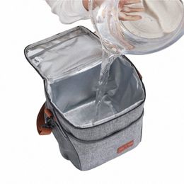 10L Heat Preservati Refrigerati Bag Waterdichte folie Picnic Office Student Portable Thermal Cam Lunch Bag Dinner Ice Box S1VA#