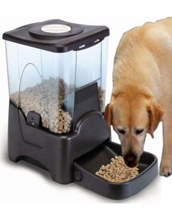 Alimentador automático de comida para mascotas con control de porciones programable con pantalla LCD de 10L 9669272