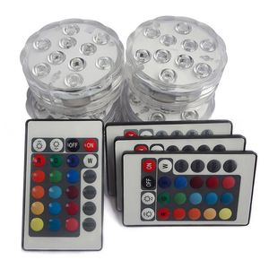 10Led Remote Controlled RGB Dompelbare Licht Batterij Operated Onderwater Nachtlamp Outdoor Vaas Bowl Garden Party Decoratie 4 IN1 5IN1 6IN1 D4.0