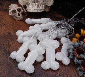 10leds 20leds Halloween Skull String Light Outdoor Emperproof LED Decoration Holiday Decoration Battery Bild White White6600596