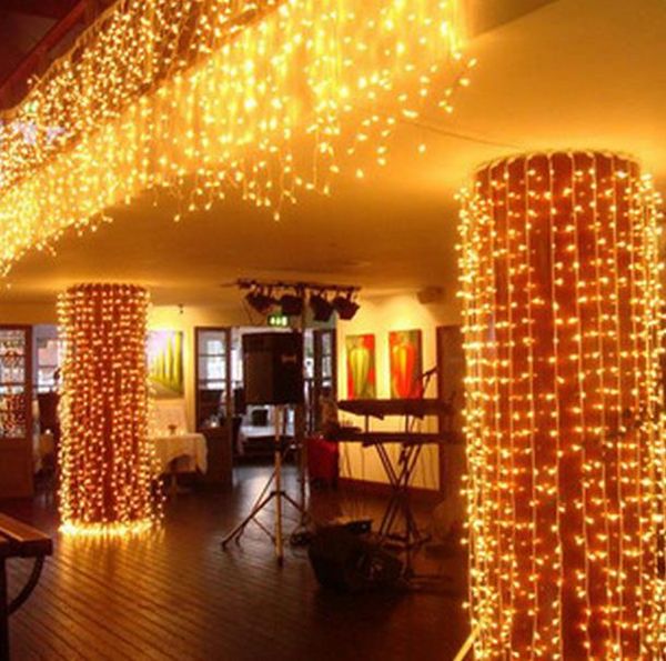 10m 100 bombillas LED luces de cadena lámpara boda hogar jardín Navidad Bar lámparas decoración LED cuerdas fiesta festiva vacaciones luces coloridas