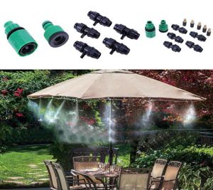 10m 10 -stks sprinkler Outdoor Tuin Misting Koelsysteem Mist Nozzle Sprinkler Water Kits System7843656