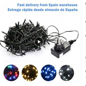 10M 20M 30M 100M Waterdichte LED Fairy Lichtslingers Garland Christmas Party Wedding Xmas Holiday Lights Outdoor Home Decoration275R