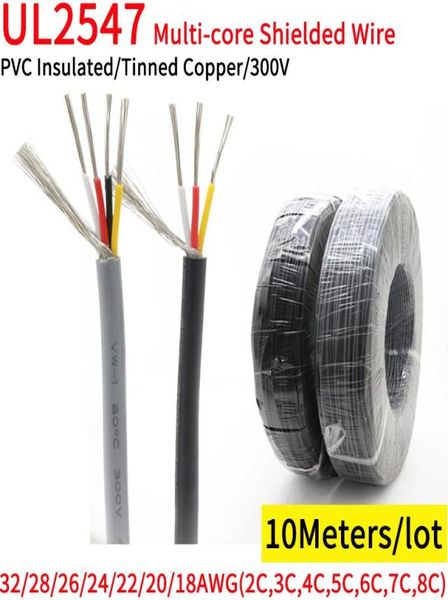 10m 32 30 28 26 24 22 20 18 AWG UL2547 Calan de fil blindé O 2 3 4 5 6 7 8 CORES COMMANDE CORPORT CABIL CABILE CABLEAU 8838544