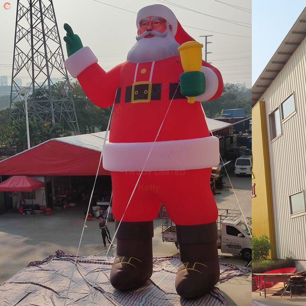 10m 33ft/12m 40ft Actividades al aire libre Blow Up Yard Decoración Inflables Santa Claus Dibujos animados Navidad Publicidad Inflables para la venta