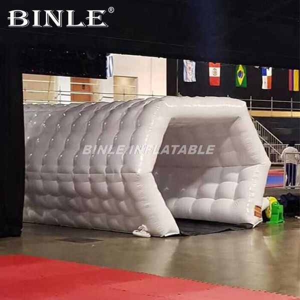 10m 33ft de longueur en gros en gros Populaire conçu spécial conçu Oxford Tente de tunnel gonflable blanc gonflable Air Dome Tent pour Event001