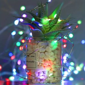 Guirlande lumineuse LED 10 M/393 pouces à piles, guirlande lumineuse en fil de cuivre, mini lumières LED alimentées par batterie pour chambre à coucher, Noël, fêtes, décoration.