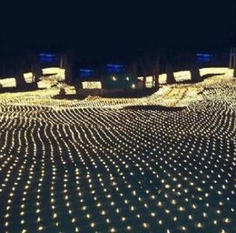 10M 8M 2000LED Luces navideñas Luz neta navideña Fiesta de cuento de hadas Jardín Decoración de bodas Luces de cortina DHL 9878908