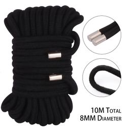 10M 8MM Dikker Shibari Art Touw Bondage Slave Terughoudendheid Speeltjes Voor Koppels Hogtie Fetish Harnas Volwassen games Groothandel Prijs 240106