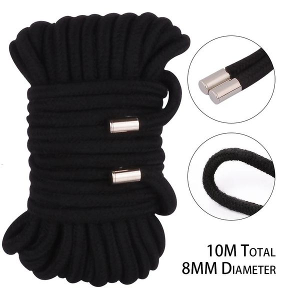 10M 8MM Épaissir Shibari Art Corde Bondage Esclave Retenue Sex Toys Pour Couples Hogtie Fétiche Harnais Jeux Pour Adultes En Gros Prix 240106