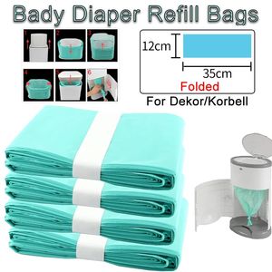 10m Bady Diaper Refill Bags voor DeKor Classic Diaper Pails en 16L prullenbak Vervangingsvervangende liners vuilniszak en keuken 240429