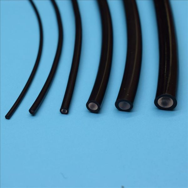 10m * NOIR en plastique PMMA fin lueur fibre optique câble éclairage décoration diamètre intérieur 1mm 2mm pour bricolage lumières à fibres optiques