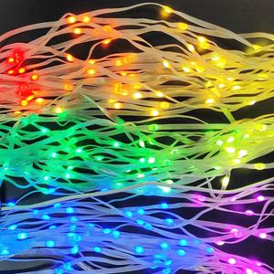 10m DC5V WS2812B LED BLUETOTH LED String Fairy Light Rgbic Dreamcolor Addressable Party Lights Lights Décoration de mariage Garland D6.0