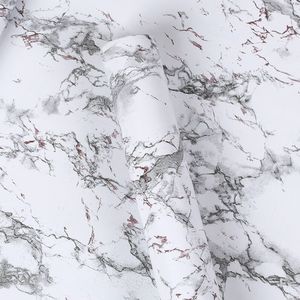 Papier peint auto-adhésif imperméable en marbre, 10 m, résistant aux hautes températures, résistant à l'huile, pour armoire, comptoir remis à neuf