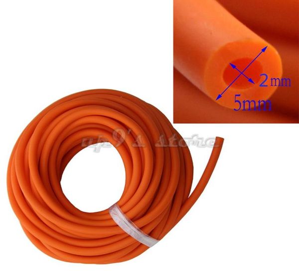 Tube en caoutchouc Latex de 10M, 2mm ID 5mm OD Orange, élingues élastiques ELASTICA, catapulte de chasse en plein air, remplacement de tubes en caoutchouc 17454548136