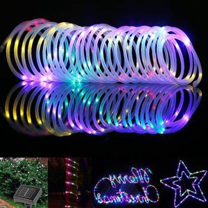 Cuerdas de tubo de cuerda Solar de 10M, tira de luces LED solares, cuerdas de luces de hadas, resistente al agua, para jardín al aire libre, decoración Solar para fiesta de Navidad, Light269x