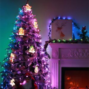 10m WS2812B Fairy Light Bluetooth LED String RGB Dream Color Addressable Party Lights Christmas Decoration Mariage Garland 5VDC D2.0
