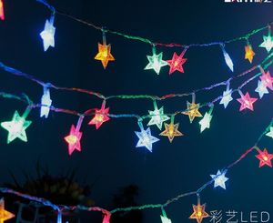 10m100 LED Decoratieve Lantaarn String Outdoor Feestelijke Star String Lights Christmas Tree Lanterns