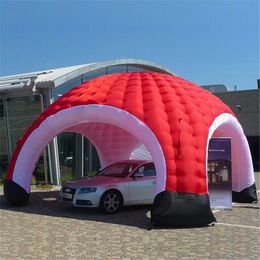 Tente dôme gonflable colorée personnalisée 10mD (33 pieds), chapiteau de fête igloo à air, abri d'exposition avec ventilateur en vente