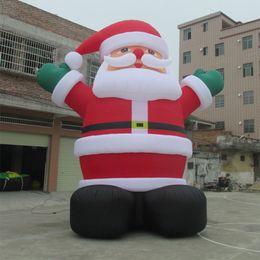 10mH (33ft) Avec ventilateur Bateau gratuit Géant Gonflable Père Noël Père Noël Décoration vieil homme pour les grandes promotions Décorations publicitaires