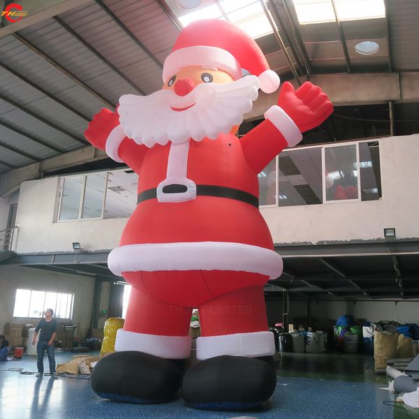 10 mH (33 pies) con soplador envío gratis actividades al aire libre inflable Papá Noel inflable de Navidad para Decoración
