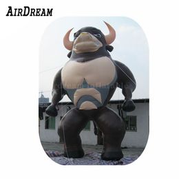 10mh (33 pies) con ventilador gigante publicidad al aire libre bull dibujos animados modelo animal globo Popeye búfalo